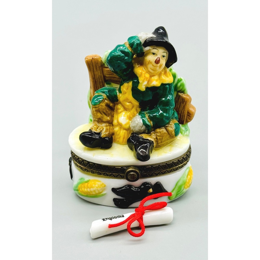 Midwest of Cannon Falls Scarecrow Diploma Wizard of Oz Trinket Box 1998